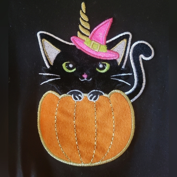 Counting Daises Black Cat Polka Dot Tutu Legging Set - Size 2T - Picture 4 of 12